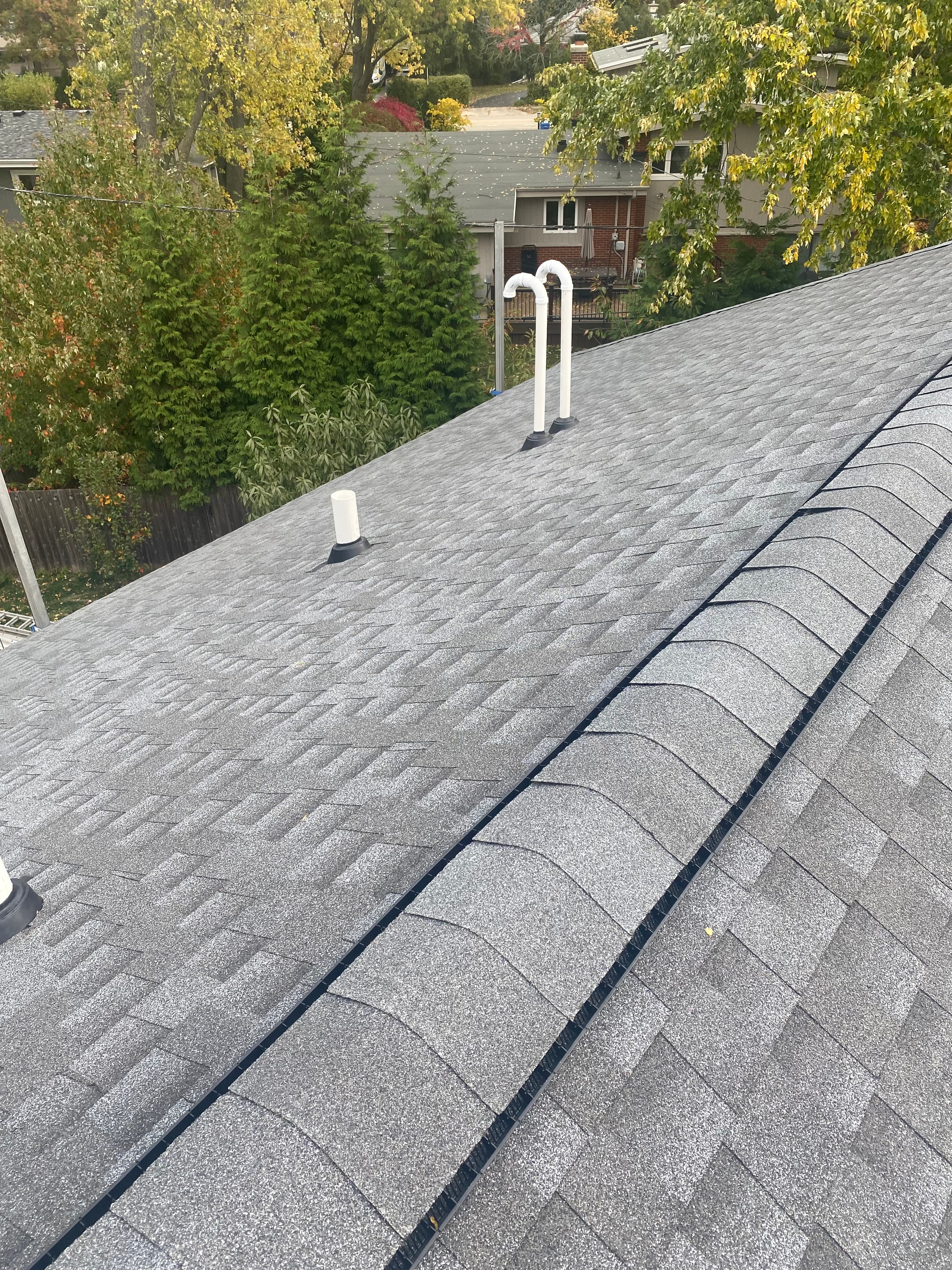 New shingle roof installation Deerfield IL